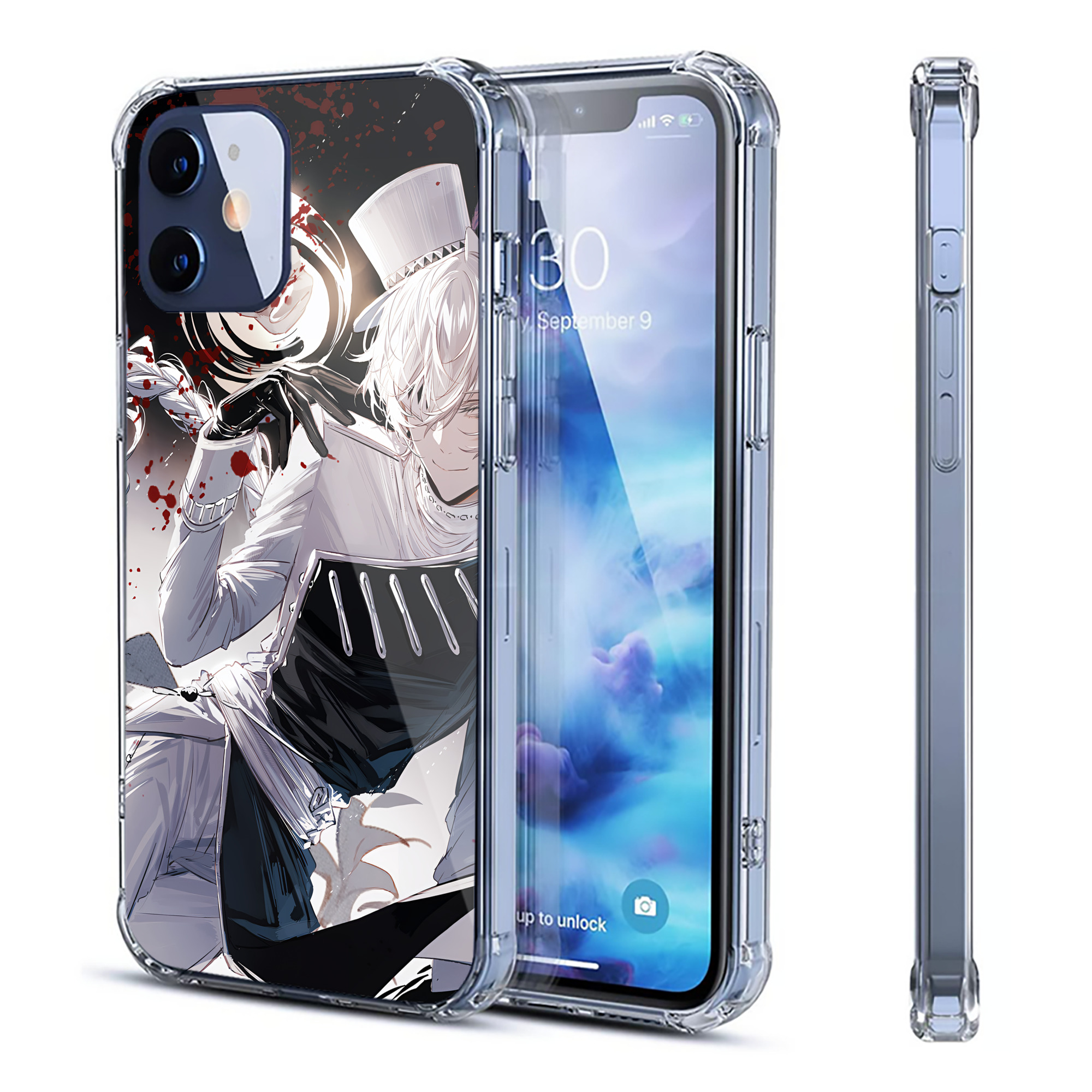 （画像用） 文豪ストレイドッグス Bungo Stray Dogs 【iPhone 12シリーズ対応】透明スマホケース（クリアソフトケース）